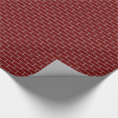 RED BRICK WALL-patroon Cadeaupapier (Hoek)