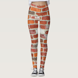 Red Brick Wall patroon Leggings