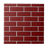 RED BRICK WALL-patroon Tegeltje (Voorkant)