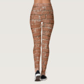 Red Brick Wall Rustic Leggings (Achterkant)