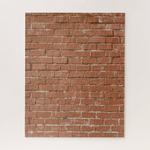 Red Brick Wall Rustic Legpuzzel