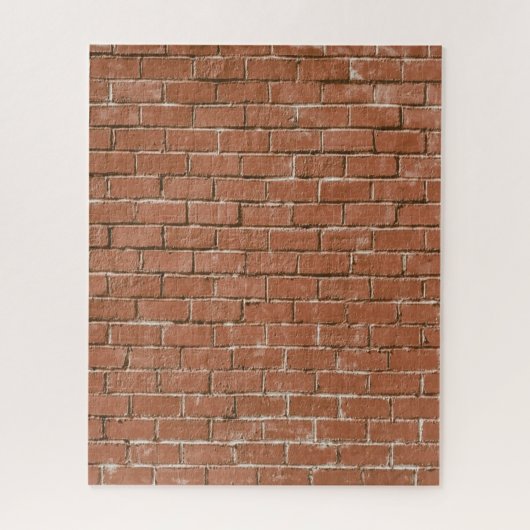 Red Brick Wall Rustic Legpuzzel (Verticaal)