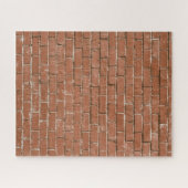Red Brick Wall Rustic Legpuzzel (Horizontaal)