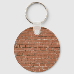 Red Brick Wall Rustic Sleutelhanger