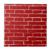 Red Brick Wall Tegeltje (Voorkant)