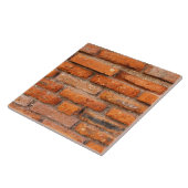 Red Brick Wall Tegeltje (Zijkant)