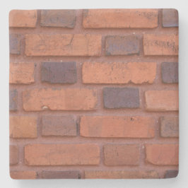 Red Brick Wall textuur, Square onderzetter