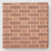 Red Brick Wall textuur, Square onderzetter (Voorkant)