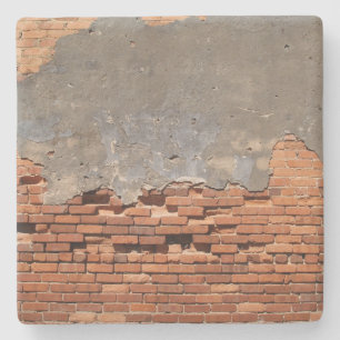 Red Brick Wall textuur, Square onderzetter