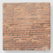 Red Brick Wall textuur, Square onderzetter (Voorkant)