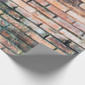 Red brick wall with stainsabstract, aged,archittu cadeaupapier (Hoek)