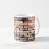 Red brick wall with stainsabstract, aged,archittu koffiemok (Voorkant rechts)