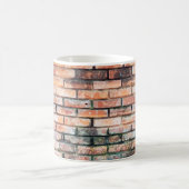 Red brick wall with stainsabstract, aged,archittu koffiemok (Center)