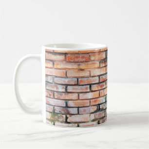 Red brick wall with stainsabstract, aged,archittu koffiemok
