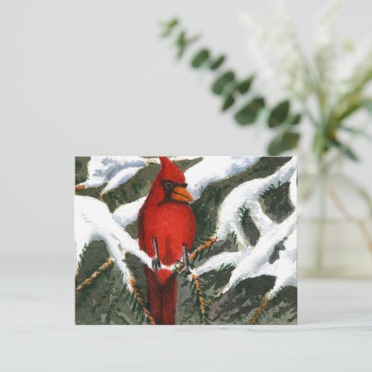 "Red" Briefkaart landwegen (Staand voorkant)