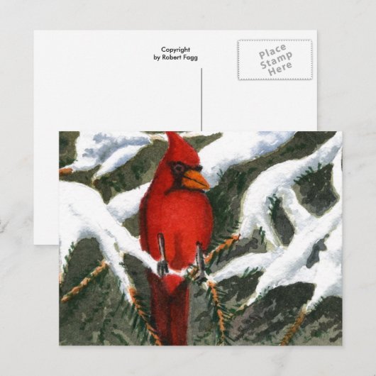 "Red" Briefkaart landwegen (Voorkant / Achterkant)