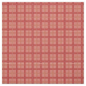 Red Bright Gingham Plaid Tartan Stof (Swatch)