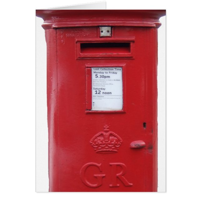 Red British Post box (Voorkant)