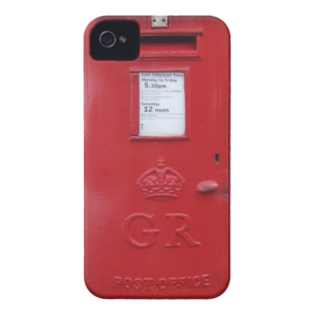 Red British Post box Case-Mate iPhone Case (Achterkant)