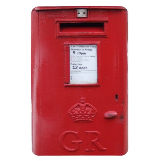Red British Post box Magneet (Verticaal)