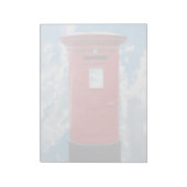 Red British Post box Notitieblok (Linkerzijde)