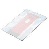 Red British Post box Notitieblok (Schuin)