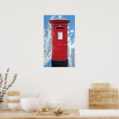 Red British Post box Poster (Keuken)