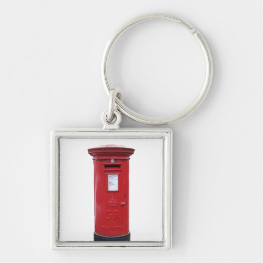 Red British Post box Sleutelhanger (Voorkant)