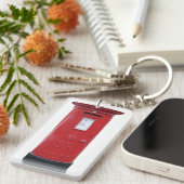 Red British Post box Sleutelhanger (Voorkant Rechts)