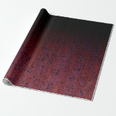 Red Brown Black Ombre Rust Metal Patina Cadeaupapier (Uitgerold)
