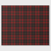 Red Brown Black Tartan Pset Scottish Pattern Cadeaupapier (Vlak)