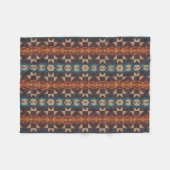 Red Brown Blauwgroen Blue Oranje Tribal Pattern Fleece Deken (Voorkant (Horizontaal))