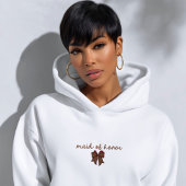 Red + Brown Checkered Bow MAID OF HONOR Trui