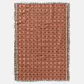 Red Brown Intricate Pattern Deken (Voorkant Verticaal)