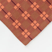 Red Brown Intricate Pattern Fleece Deken (Hoek)