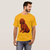 Red Brown Labradole Mannen T-Shirt (Voorkant volledig)
