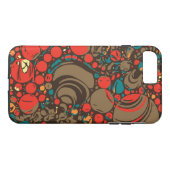 Red Brown Oranje Abstract Case-Mate iPhone Case (Achterkant (Horizontaal))