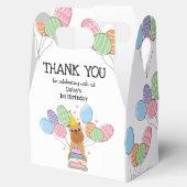 Red Brussels Griffon Cropped Ears Verjaardagsfeest Bedankdoosjes (Geopend)