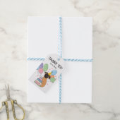 Red Brussels Griffon Hond Verjaardagsgunst Cadeaulabel (Met Touw)