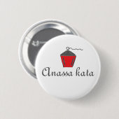 Red Bryn Mawr Lantern Anassa Kata Ronde Button 5,7 Cm (Voorkant /achterkant)