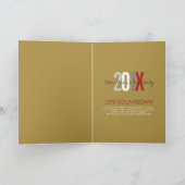 Red Bubble Bottles nieuwjaarsfeest Feestdagen Kaart (Binnen)