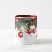 Red Bubble kerst Mok (Midden)