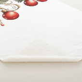 Red Bubble kerst Sherpa Deken (3/4)