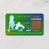 RED BUBBLE SK8N VISITEKAARTJE (Achterkant)