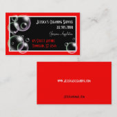 Red Bubbles Cleaning Service Visitekaartjes (Voorkant / Achterkant)
