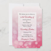 Red Bubbles Thleding Wedding Invites Kaart (Voorkant)