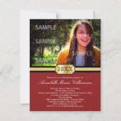 Red Buckle Band Afstuderen aangekondigd Kaart (Voorkant)