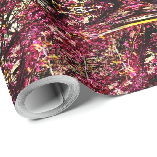 Red Bud Love..... Cadeaupapier (Rol Hoek)