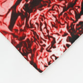 Red Buddha Grunge Art Blanket Fleece Deken (Hoek)