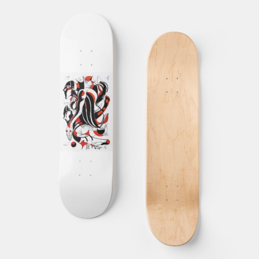 Red Buddha skateboard deck (Voorkant)